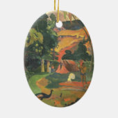 Landschaft mit Friedensstiften von Paul Gauguin Keramik Ornament (Hinten)