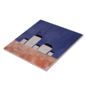 Landschaft mit fünf Häusern, c.1932 Fliese (Seite)