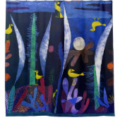 Landschaft mit gelben Vögeln, Paul Klee Duschvorhang (Vorderseite)