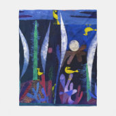 Landschaft mit gelben Vögeln, Paul Klee Fleecedecke (Vorderseite)