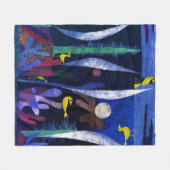 Landschaft mit gelben Vögeln, Paul Klee Fleecedecke (Vorderseite (Horizontal))