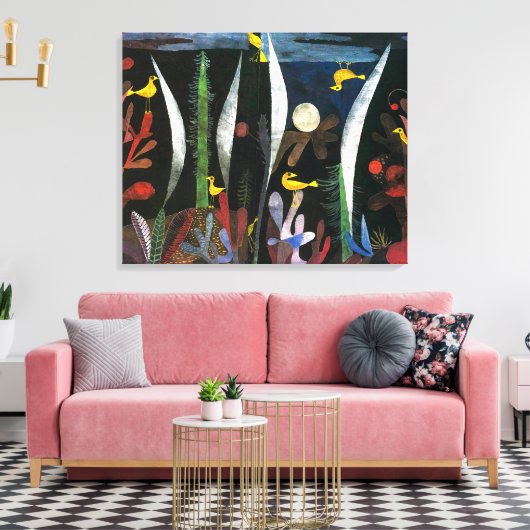 Landschaft mit Gelben Vögeln | Paul Klee | Leinwanddruck (Insitu (Wohnzimmer))