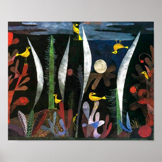 Landschaft mit Gelben Vögeln | Paul Klee | Poster (Vorne)