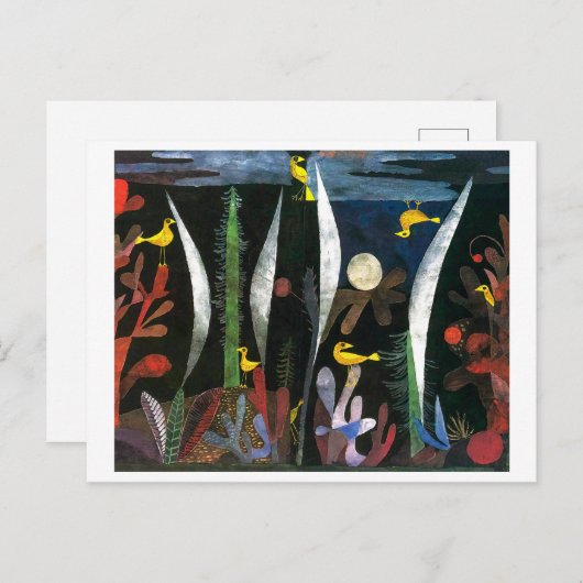 Landschaft mit Gelben Vögeln | Paul Klee | Postkarte (Vorne/Hinten)