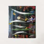 Landschaft mit Gelben Vögeln | Paul Klee | Wandteppich (Vorderseite)