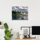 Landschaft mit Gewitter Poster (Heimbüro)
