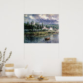 Landschaft mit Gewitter Poster (Küche)