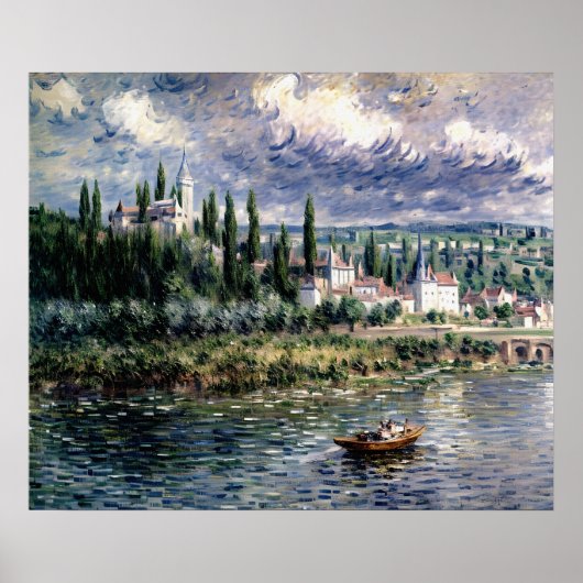 Landschaft mit Gewitter Poster (Vorne)