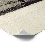 Landschaft mit großen Felsen Poster (Ecke)