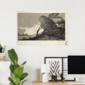 Landschaft mit großen Felsen Poster (Heimbüro)
