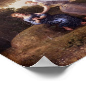 Landschaft mit Hagar und dem Engel, 1646 Poster (Ecke)