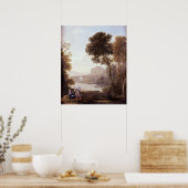 Landschaft mit Hagar und dem Engel, 1646 Poster (Küche)