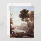 Landschaft mit Hagar und dem Engel, 1646 Postkarte (Vorne/Hinten)