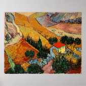 Landschaft mit Haus und Pflüger, Poster (Vorne)