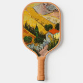 Landschaft mit Haus und Ploughma van Gogh Pickleball Schläger (Rückseite)
