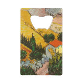 Landschaft mit Haus und PloughmaVincent van Gogh Geldbeutel Flaschenöffner (Rückseite)