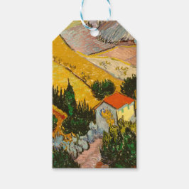 Landschaft mit Haus und PloughmaVincent van Gogh Geschenkanhänger