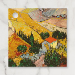 Landschaft mit Haus und PloughmaVincent van Gogh Geschenkanhänger