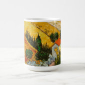 Landschaft mit Haus und PloughmaVincent van Gogh Kaffeetasse (Mittel)
