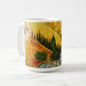 Landschaft mit Haus und PloughmaVincent van Gogh Kaffeetasse (Vorderseite Links)