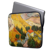 Landschaft mit Haus und PloughmaVincent van Gogh Laptopschutzhülle (Vorderseite Links)