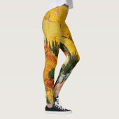 Landschaft mit Haus und PloughmaVincent van Gogh Leggings (Rechts)