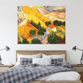 Landschaft mit Haus und PloughmaVincent van Gogh Leinwanddruck (Insitu (Schlafzimmer))