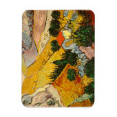 Landschaft mit Haus und PloughmaVincent van Gogh Magnet (Vertikal)