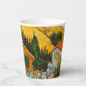 Landschaft mit Haus und PloughmaVincent van Gogh Pappbecher (Links)