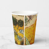 Landschaft mit Haus und PloughmaVincent van Gogh Pappbecher (Rechts)