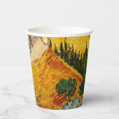 Landschaft mit Haus und PloughmaVincent van Gogh Pappbecher (Vorderseite)