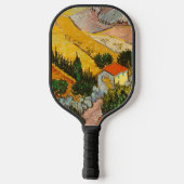 Landschaft mit Haus und PloughmaVincent van Gogh Pickleball Schläger (Rückseite)