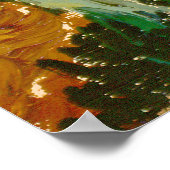 Landschaft mit Haus und PloughmaVincent van Gogh Poster (Ecke)