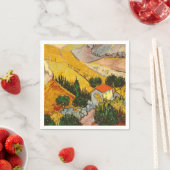 Landschaft mit Haus und PloughmaVincent van Gogh Serviette (Beispiel)