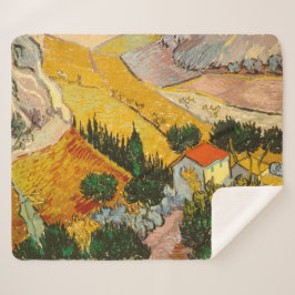 Landschaft mit Haus und PloughmaVincent van Gogh Sherpadecke