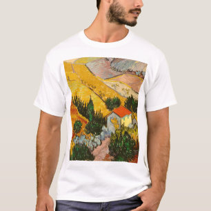 Landschaft mit Haus und PloughmaVincent van Gogh T-Shirt