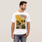 Landschaft mit Haus und PloughmaVincent van Gogh T-Shirt (Vorne ganz)