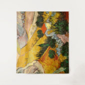 Landschaft mit Haus und PloughmaVincent van Gogh Wandteppich (Vorderseite)