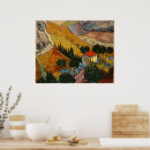 Landschaft mit Haus und Plowman Poster (Küche)