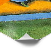 Landschaft mit Häusern in Ceret Poster (Ecke)