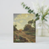 Landschaft mit Haywagon, c.1858 Postkarte (Stehend Vorderseite)