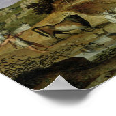 Landschaft mit Hirten und Kühen Poster (Ecke)