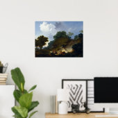 Landschaft mit Hirten von Fragonard Poster (Heimbüro)