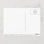 Landschaft mit Hirten von Fragonard Postkarte (Rückseite)