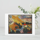 Landschaft mit House and Plowman, Van Gogh, (Stehend Vorderseite)
