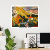 Landschaft mit House und Plowman Vincent VanGogh Poster (Heimbüro)