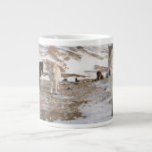 Landschaft mit isländischen Pferden Jumbo-Tasse (Vorderseite)