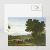 Landschaft mit Jacob, Laban und Labans Postkarte (Vorne/Hinten)