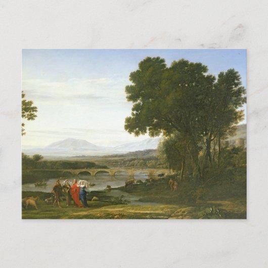 Landschaft mit Jacob, Laban und Labans Postkarte (Vorderseite)