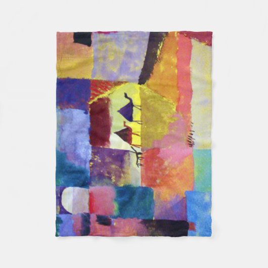 Landschaft mit Kamelen, Paul Klee Fleecedecke (Vorderseite)